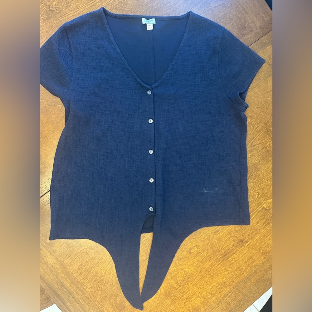 J. Crew Deep Navy Blue Button-Down Shirt